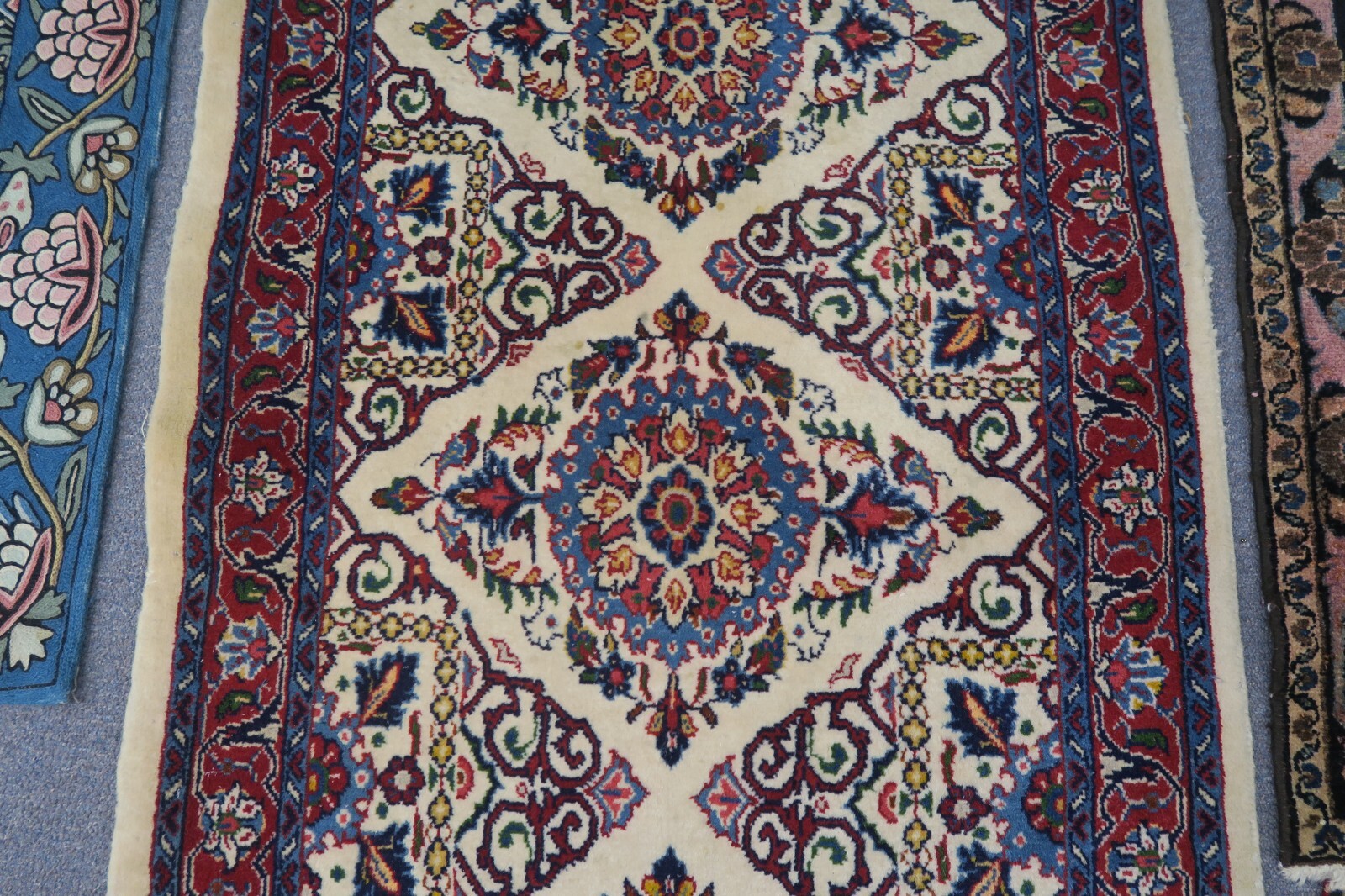 2'8 x 6'6 Hand Knotted Wool Area Oriental Rug Runner Vintage Kurdish Sarouk gallery