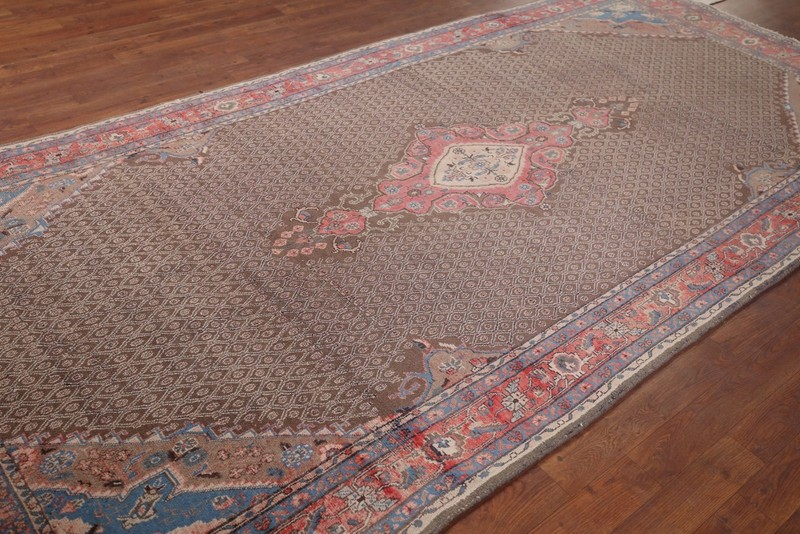 Handmade Brown Area Rug 5x11 Living Room Traditional Tribal Geometric Carpet gallery