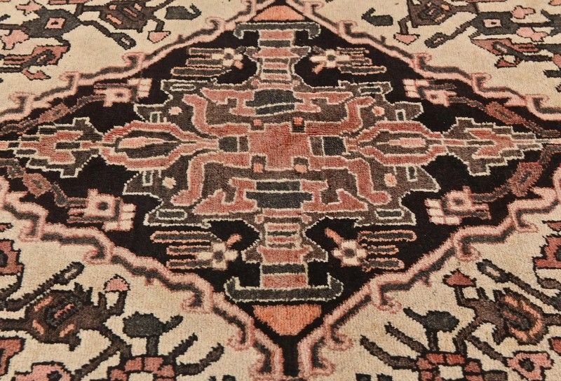5'2X7'6 ft Cream Vintage Oriental Rug Tribal Floral Farmhouse Entryway Carpet gallery