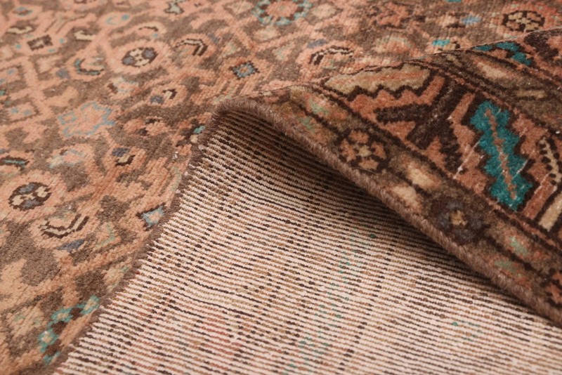 3'9" x 10'3" Vintage Hand-knotted Runner Rug Traditional Oriental Wool Carpet gallery