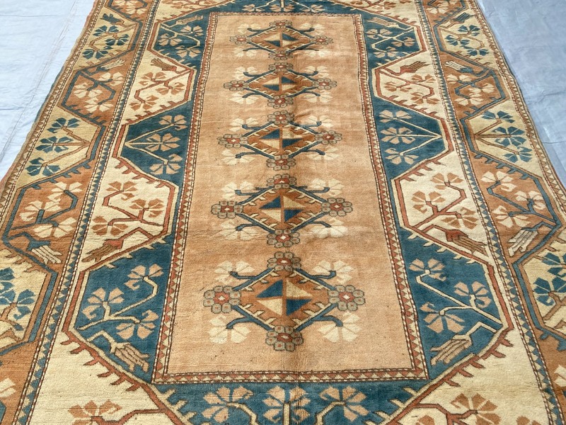 7x9 ft Oriental Large Afghan Traditional Turkish Antique Oriental Turkmen Carpet gallery