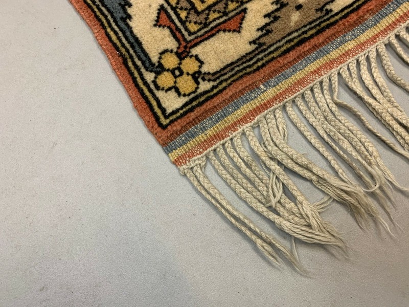 Vintage Turkish Runner 290x83 cm Milas Rug, Terracotta Red, Green, Beige gallery