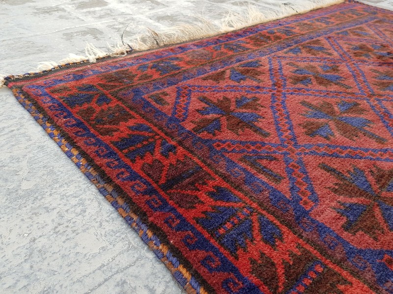 Baloch Rug 6'5"x3'10" ft Nomadic Afghan Baloch Rug Vintage/oriental wool rug gallery