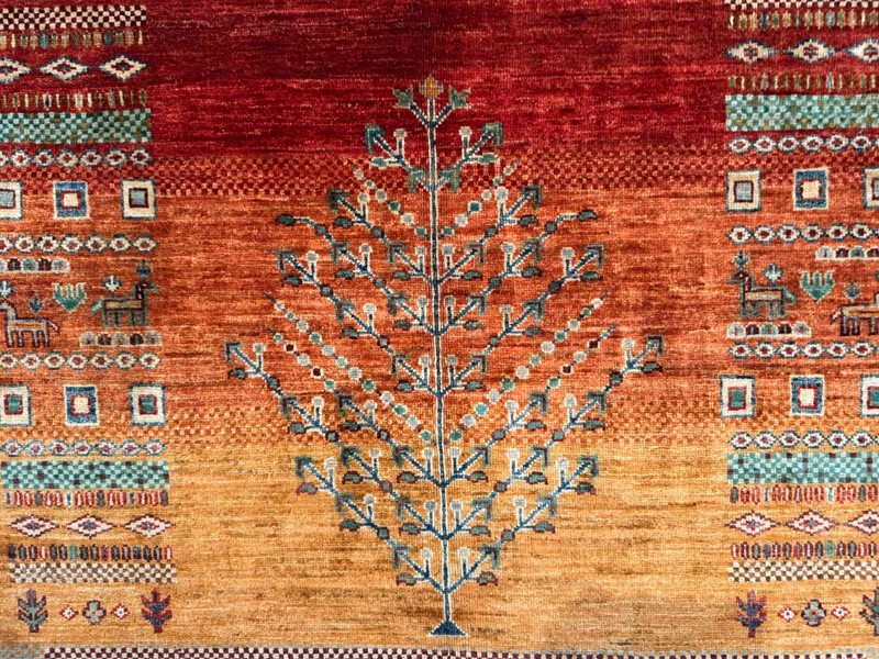 Handmade Tribal Rug – New Zealand Wool – 4'0 x 6'2 Ft gallery