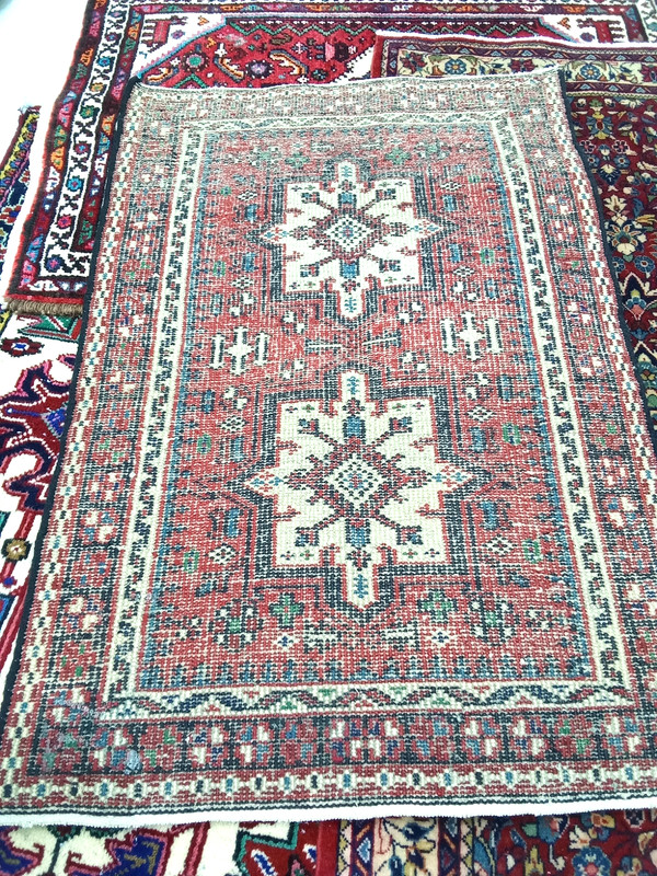 Persia n Tribal Rug Handmade Red 2x3 Ft Rug "AFGHAN CARPET" 24x36 Inches gallery