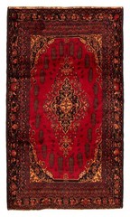 Vintage Hand-Knotted Carpet 4’0″ x 7’3″ Traditional Oriental Wool Area Rug