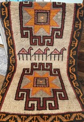 **TURKISH KILIM? RUG** VTG Handwoven Tribal Accent Rug (36”x19”)