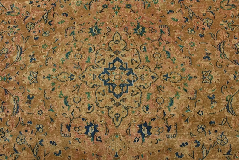 Vintage Anatolia 9’7” x 12’4” Brown Distressed Wool Hand-Knotted Oriental Rug gallery