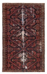 Vintage Hand-Knotted Area Rug 3’7″ x 6’0″ Traditional Wool Carpet