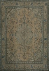 Distressed Traditional Area Rug 10×12 Handmade Vintage Perfect for Living Room