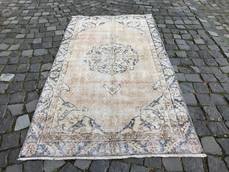 Handmade Rug Turkish Area Rug Vintage Rug Oushak Rug Antique Rug Bohemian Rug gallery