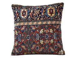 Antique Pillow Cover Sofa Rug 16” x 16” Made of Antique Cushion Cover Carpet