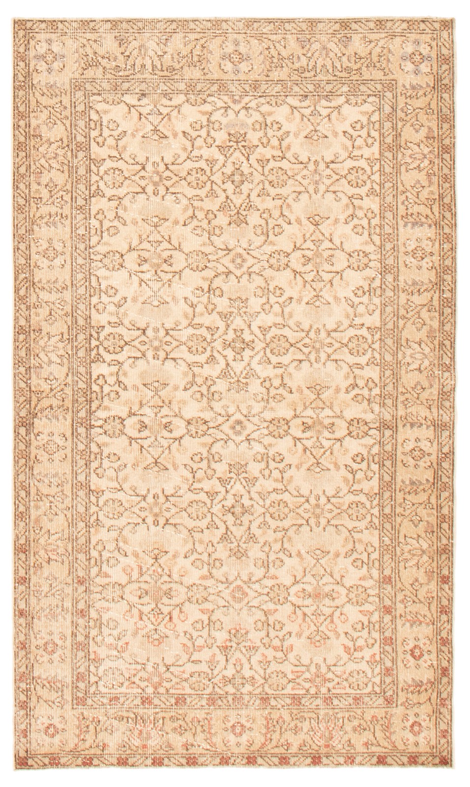 Traditional Vintage Hand-Knotted Carpet 3'11" x 6'9" Wool Area Rug gallery