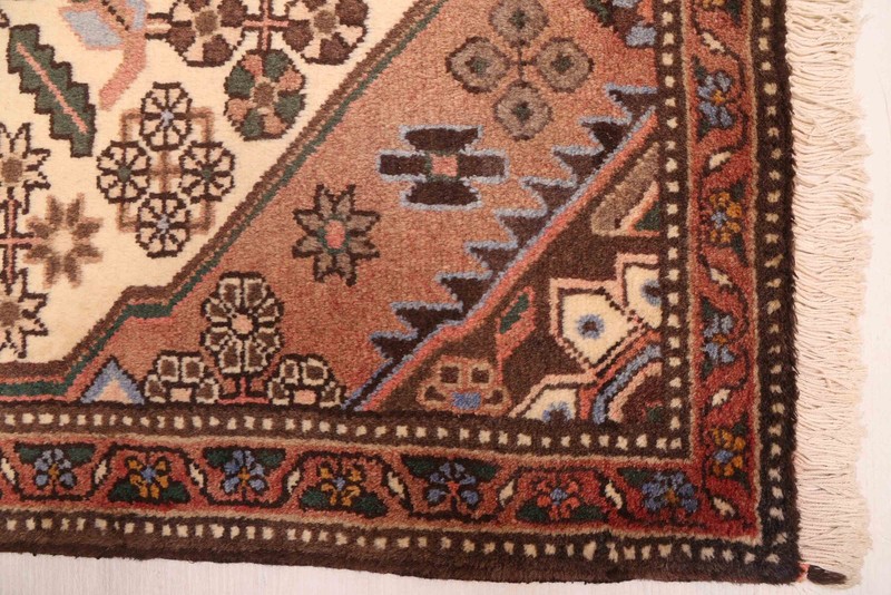 Vintage Traditional Hand-Knotted Area Rug 3'7" x 4'11" Oriental Wool Carpet gallery