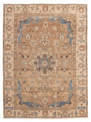Vintage Hand-Knotted Area Rug 4’8″ x 6’3″ Traditional Oriental Wool Carpet