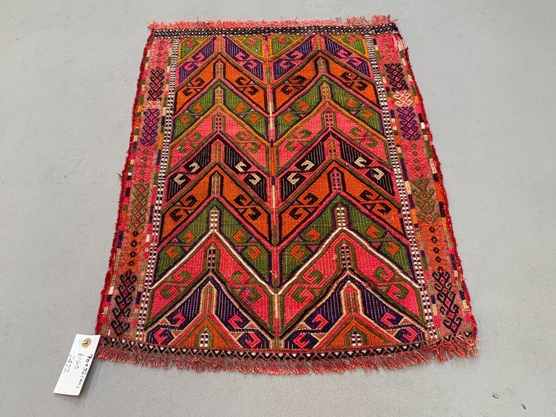 Vintage Turkish Mini Kilim 70x52 cm Wool Small Kelim Runner, shabby Chic gallery