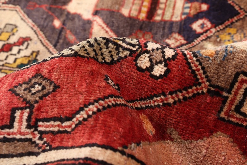 Vintage Hand-Knotted Area Rug 4'9" x 9'2" Traditional Oriental Wool Carpet gallery