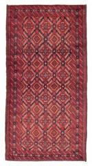 Vintage Hand-Knotted Area Rug 3’5″ x 6’8″ Traditional Wool Carpet