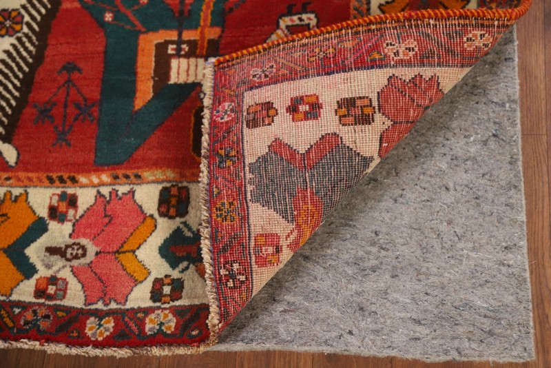 Vintage Tribal Pictorial Kasshkoli Area Rug 6x8 Wool Hand-made Traditional Ru gallery