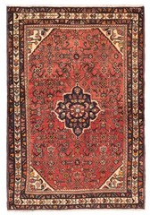 Vintage Hand-Knotted Area Rug 3’11” x 5’8″ Traditional Oriental Wool Carpet