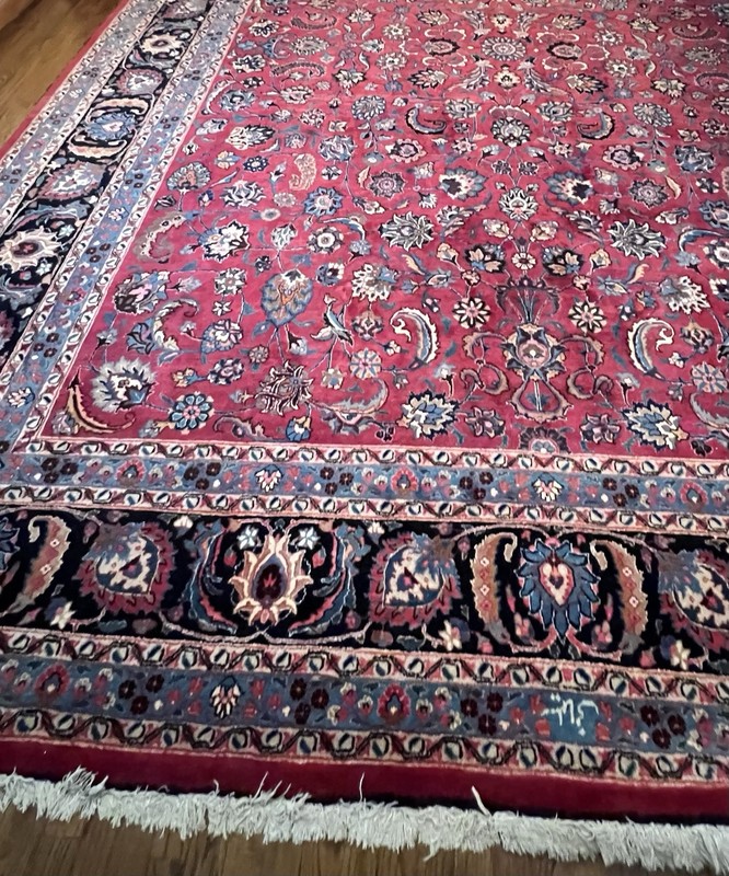 15’ X 11’ FINE GORGEOUS OLD VINTAGE MASTER-PIECE PALACE SIZE HANDMADE CARPET RUG gallery