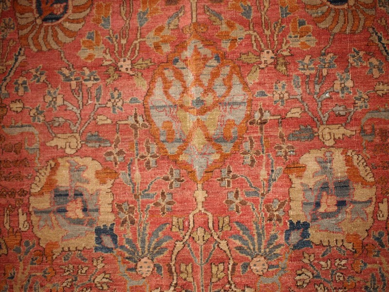 Handmade antique Indian Loristan rug 5.8' x 8.8' (176cm x 268cm) 1880s - 1B143 gallery