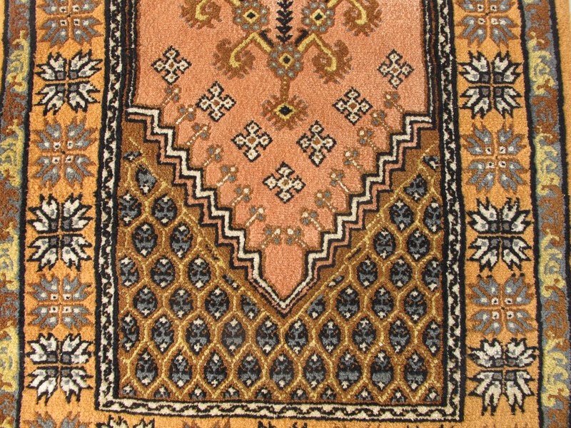 3.5x6.6 Oriental Rug,Hand Knotted Floral Rug,Wool Rug,Traditional Vintage Rug gallery