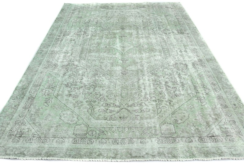 5'8X8'4 ft Overdyed Antique Distressed Vintage Oriental Rug Floral Design Carpet gallery