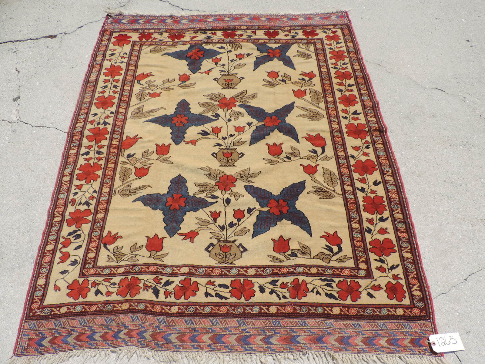 5x6ft. Russian Tajik Tribal Wool Rug gallery