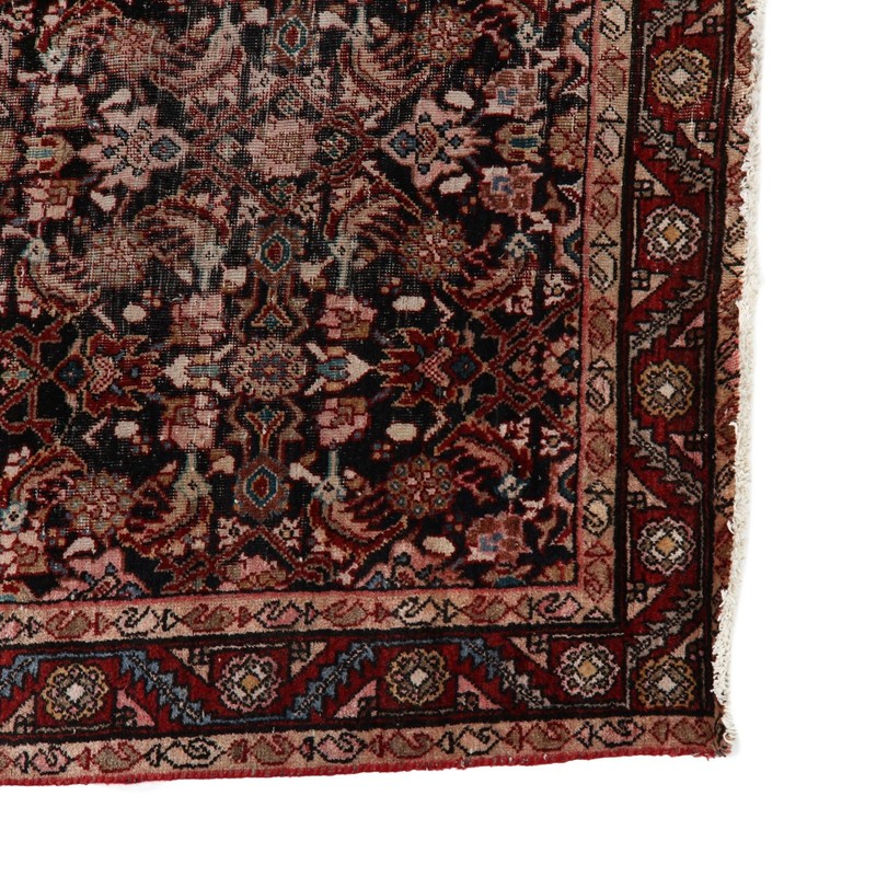 Vintage Indigo Hamadan–Malayer Kelleh (Gallery Carpet), | 5x11 *READ* gallery