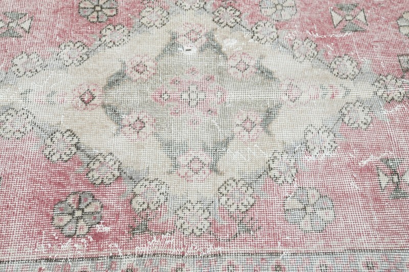 4x8 ft rugs, antique turkish vintage oushak rug hand-knotted wool carpet rug,37 gallery