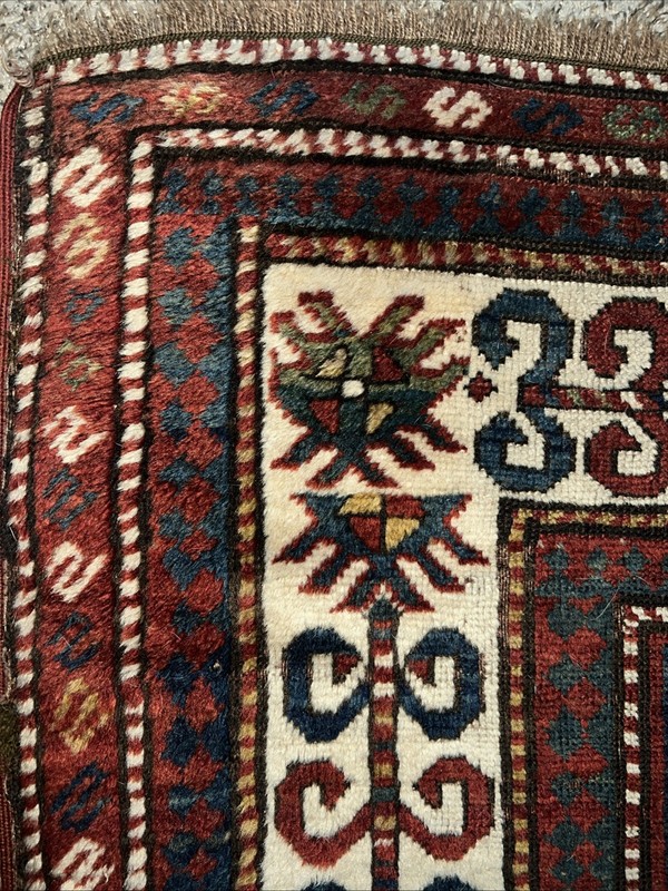Antique Caucasian Kazak Rug 8 Feet X 4.5 Feet gallery
