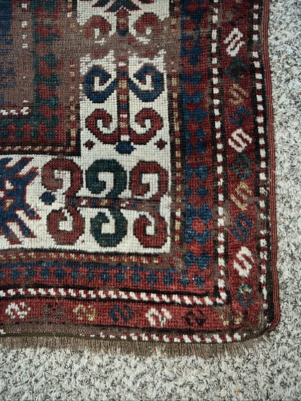 Antique Caucasian Kazak Rug 8 Feet X 4.5 Feet gallery