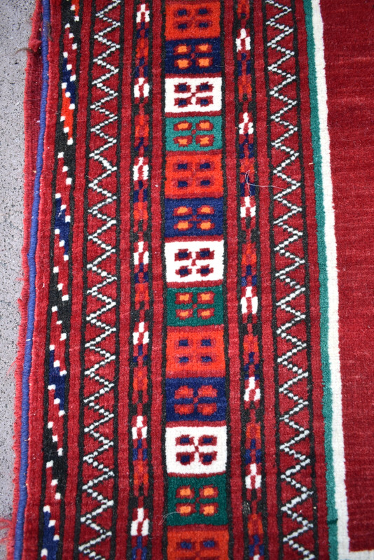 Vintage Tribal Rug 50'' x 27'' Turkoman Tribal Mafrash Camel Bag Wool Rug gallery