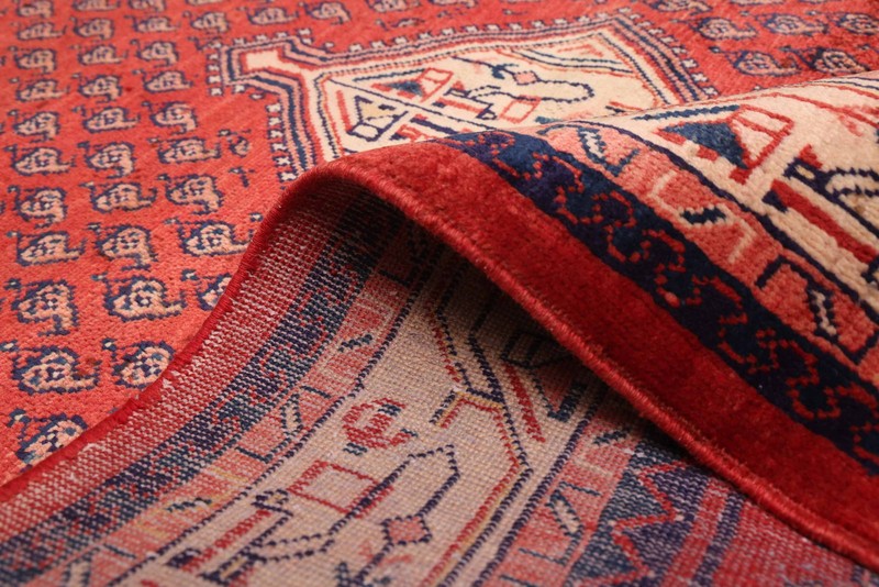 Vintage 4'4" x 6'9" Traditional Hand Knotted Vegetable Dye Wool Area Rug gallery