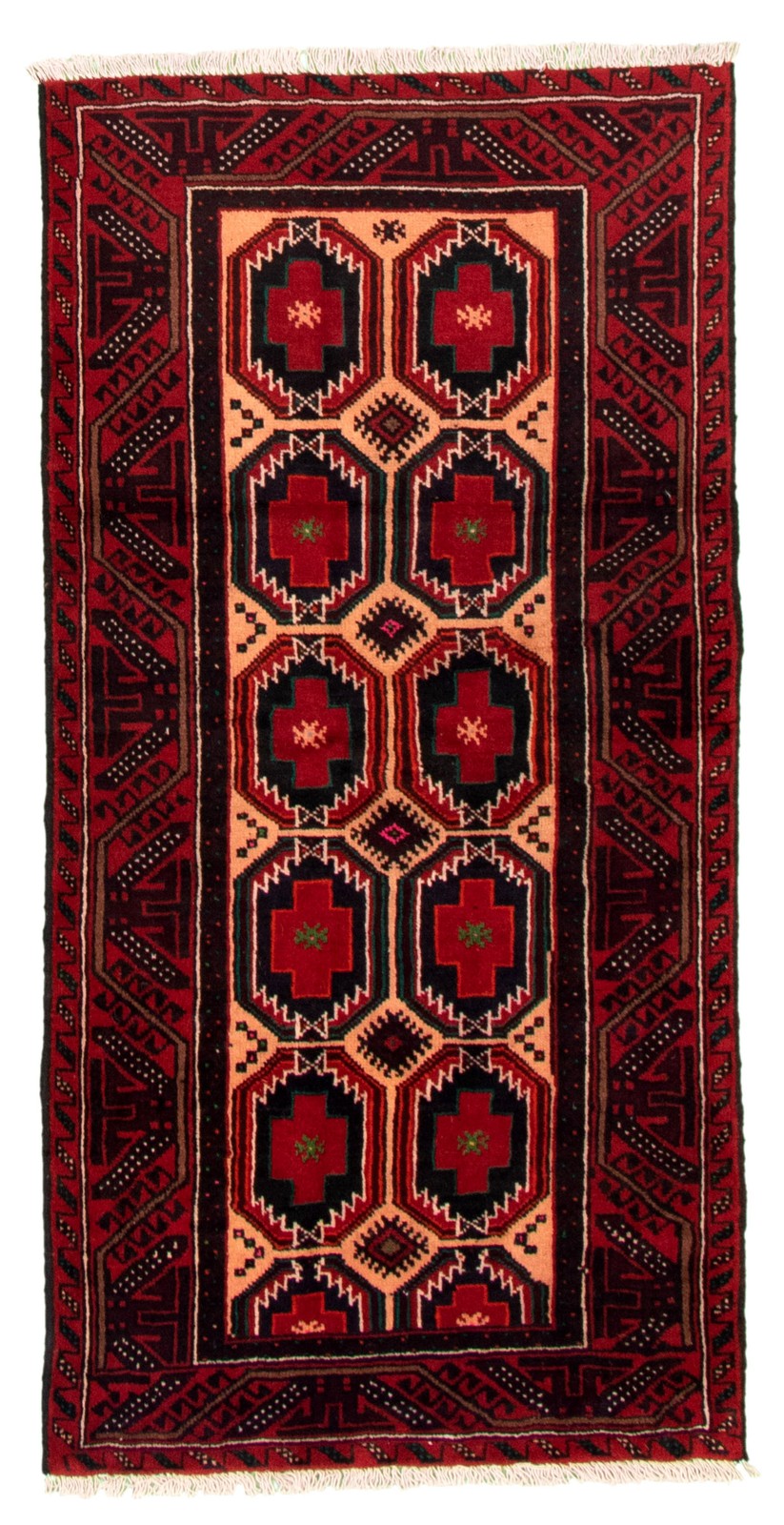 Vintage 3'1" x 6'3" Traditional Hand Knotted Vegetable Dye Wool Area Rug gallery