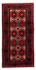 Vintage 3’1″ x 6’3″ Traditional Hand Knotted Vegetable Dye Wool Area Rug