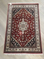 EXQUISITE Persian Hand Knotted SILK RUG SIGNED AUTHENTIC 20 Warps Inch 3.4 X 5.1