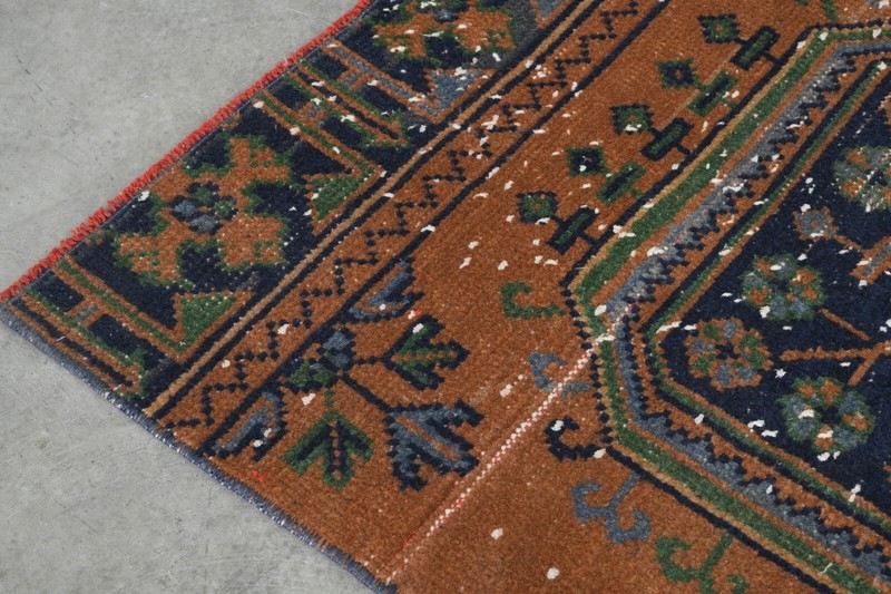 Oushak Runner Rugs Turkish Runner Hand-Knotted Carpet Vintage Rug 3 x 11 ft 429 gallery