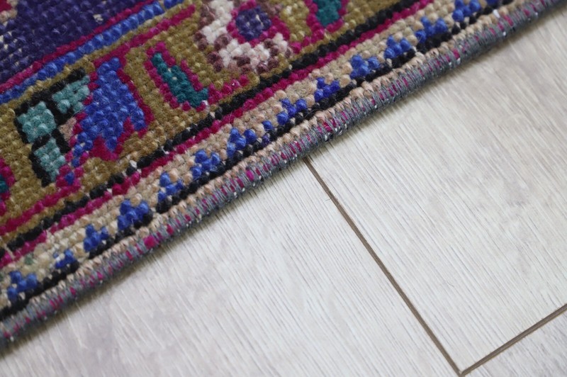 Oriental Small Rug Handmade Foyer Decor Floral Doormat Entryway Carpet 3x3ft gallery