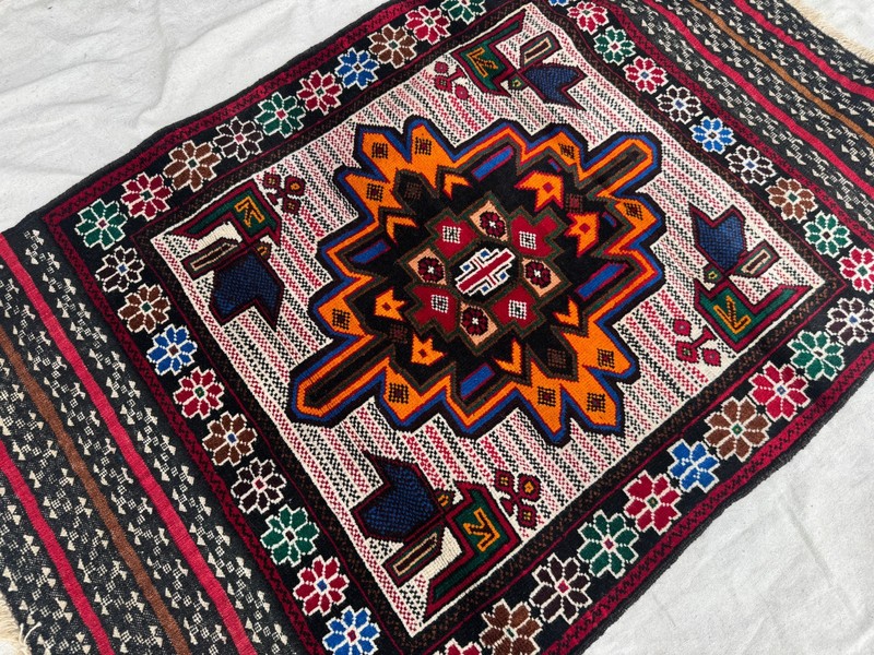 Antique Afghan Hand Knotted Vintage Wool 3x5Ft Rug Tribal Oriental Prayer Carpet gallery