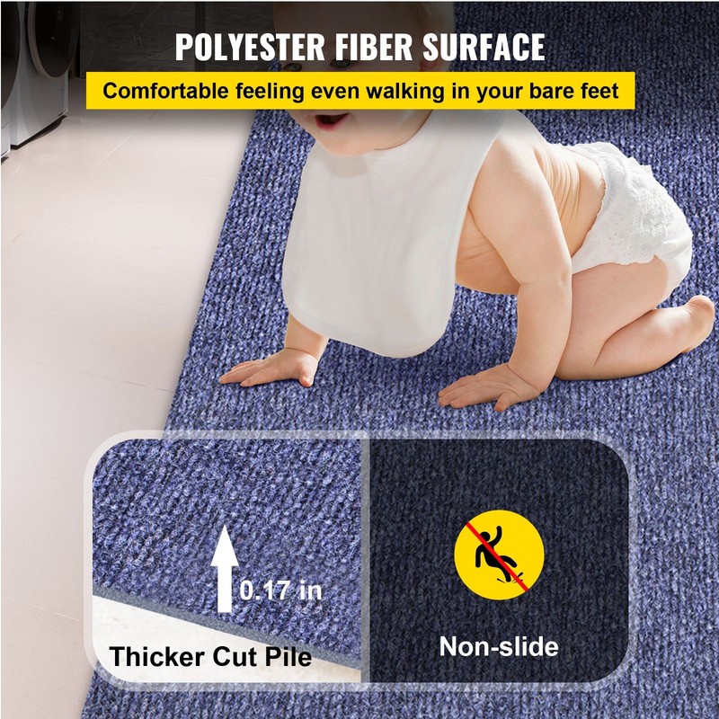 Marine Carpet 6 ft x 39.3 ft, Non - Slide TPR Waterproof Backing for Boat Patio gallery