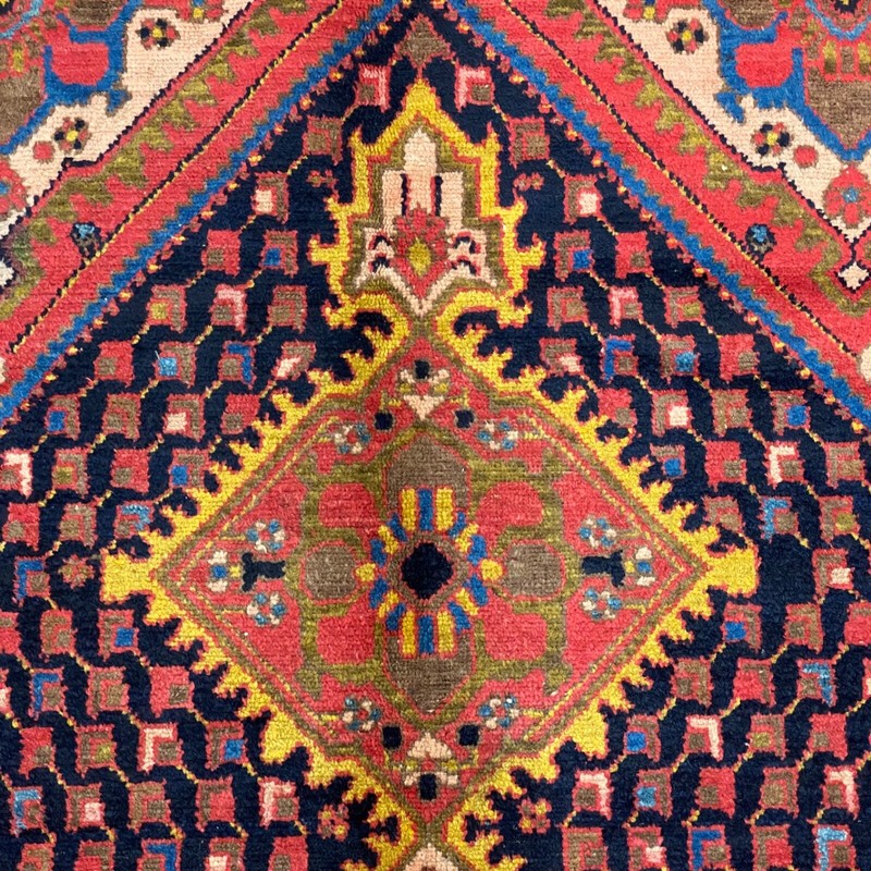 Malayyer small carpet ca. 19th C. ; 4 ft x 7 ft gallery