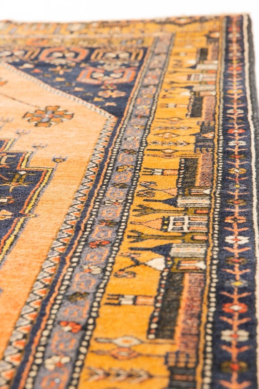 Antique Turkish Anatolian Nomadic One-of-a-kind Rug Hand Knotted Wool 4 ft x 7ft gallery
