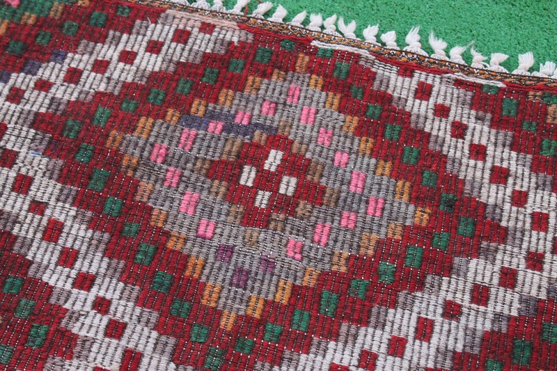 Turkish Kilim Rug 34''x56'' Hand Woven Konya Cicim Kilim 87x144cm Area Rug gallery