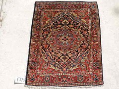 2x3ft. Handmade Antique Sarouk Wool Rug