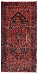 Vintage Hand-Knotted Carpet 4’11” x 9’10” Traditional Oriental Wool Area Rug