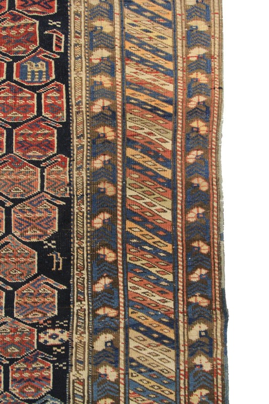 4x6 Authentic Antique Caucasian Rare Shirvan Rug Blue Kuba 117cm x 173cm gallery
