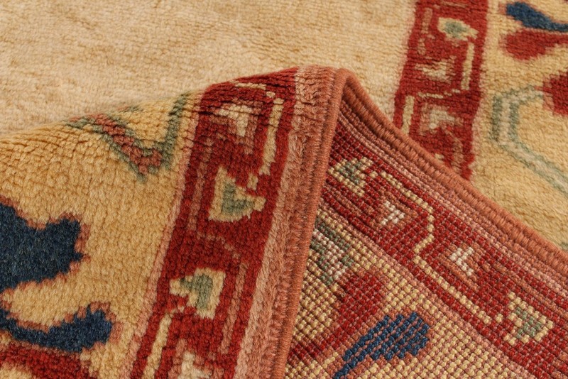 Vintage Hand-Knotted Area Rug 4'2" x 5'6" Traditional Oriental Wool Carpet gallery