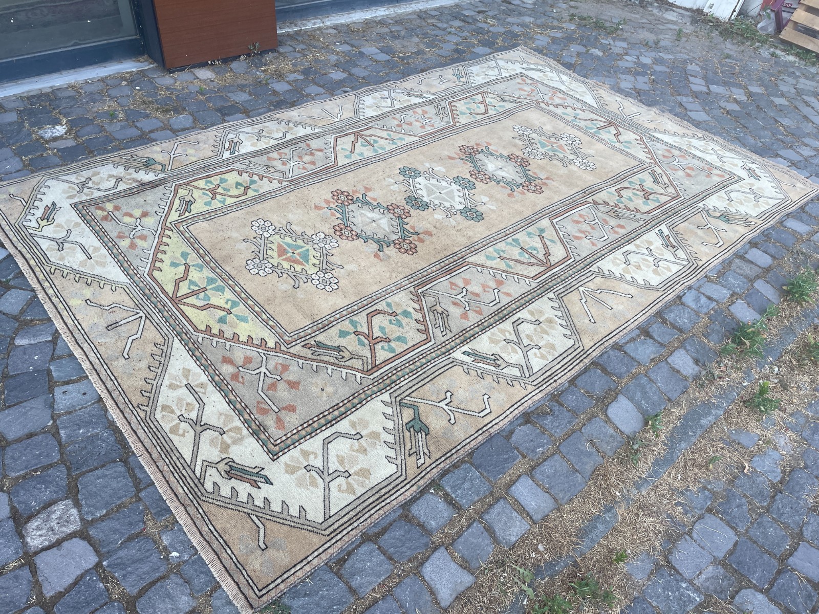 Turkish Vintage Rug, Handmade Wool Rug, Bohemian Large Rug, 6,3 x 9,8 ft gallery